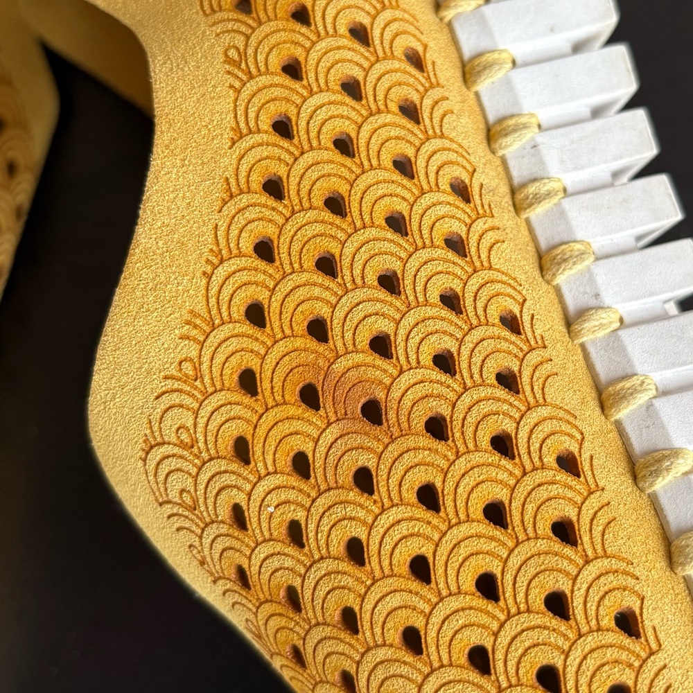 Ilse Jacobsen Hornbaek Tulip Gold Suede Perforated Slip-On Sneakers Size EU 39 - Picture 15 of 15
